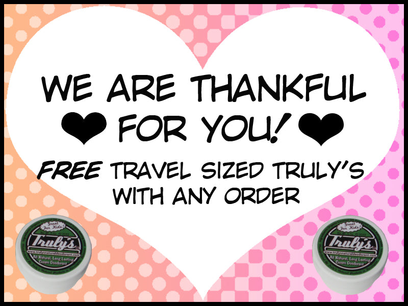 FREE Travel Sized Truly's With Your Order!